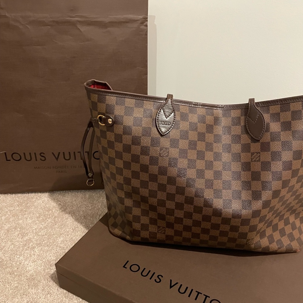 Louis Vuitton NEVERFULL GM Damier Ebene Bag